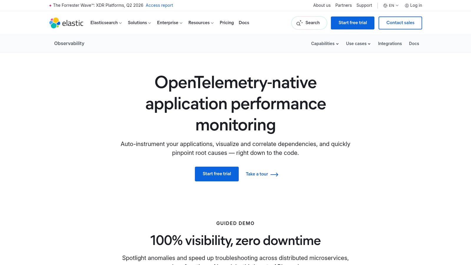 Elastic APM (Elastic Observability)